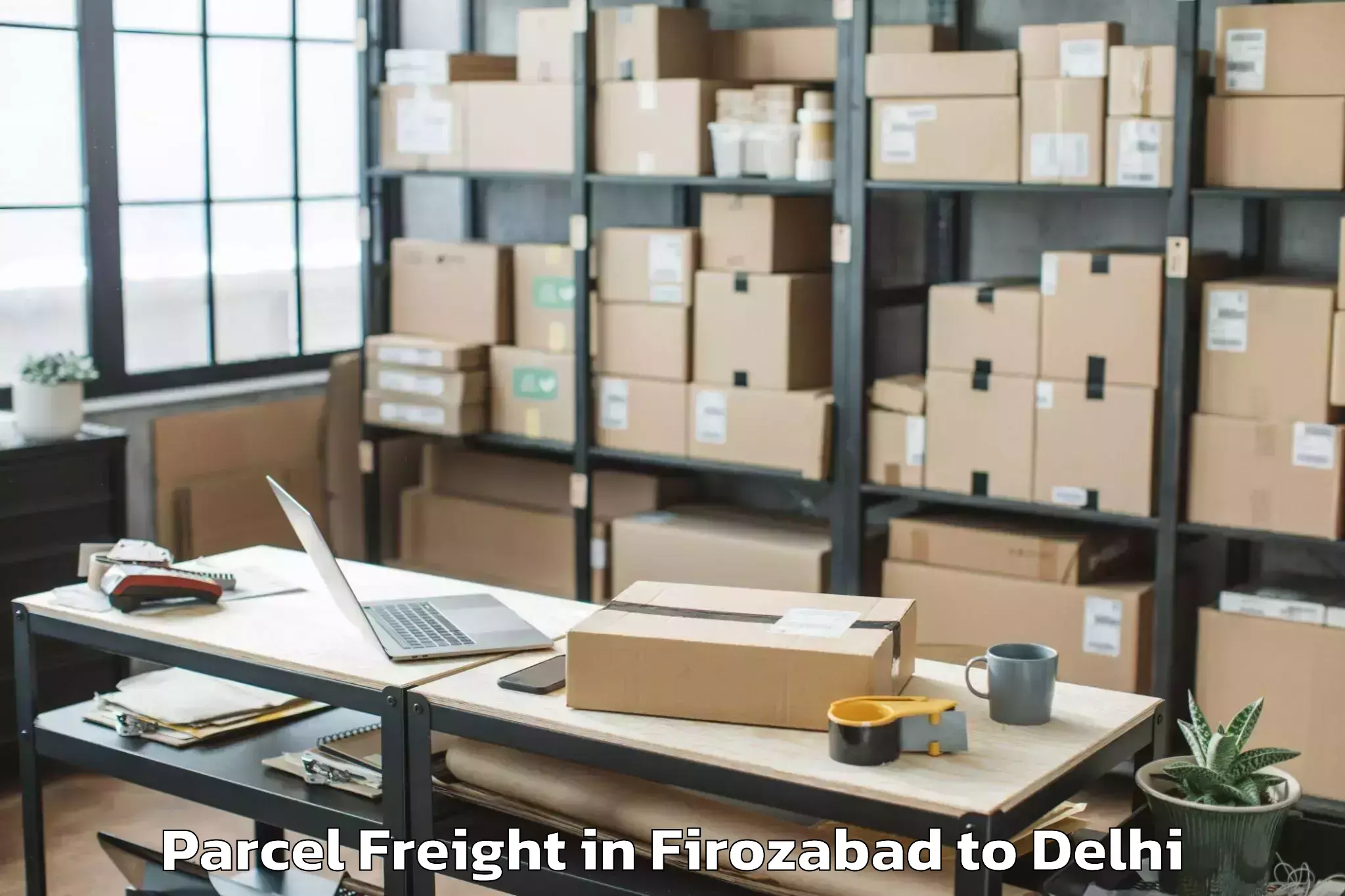 Book Your Firozabad to The Chanakya Mall Parcel Freight Today